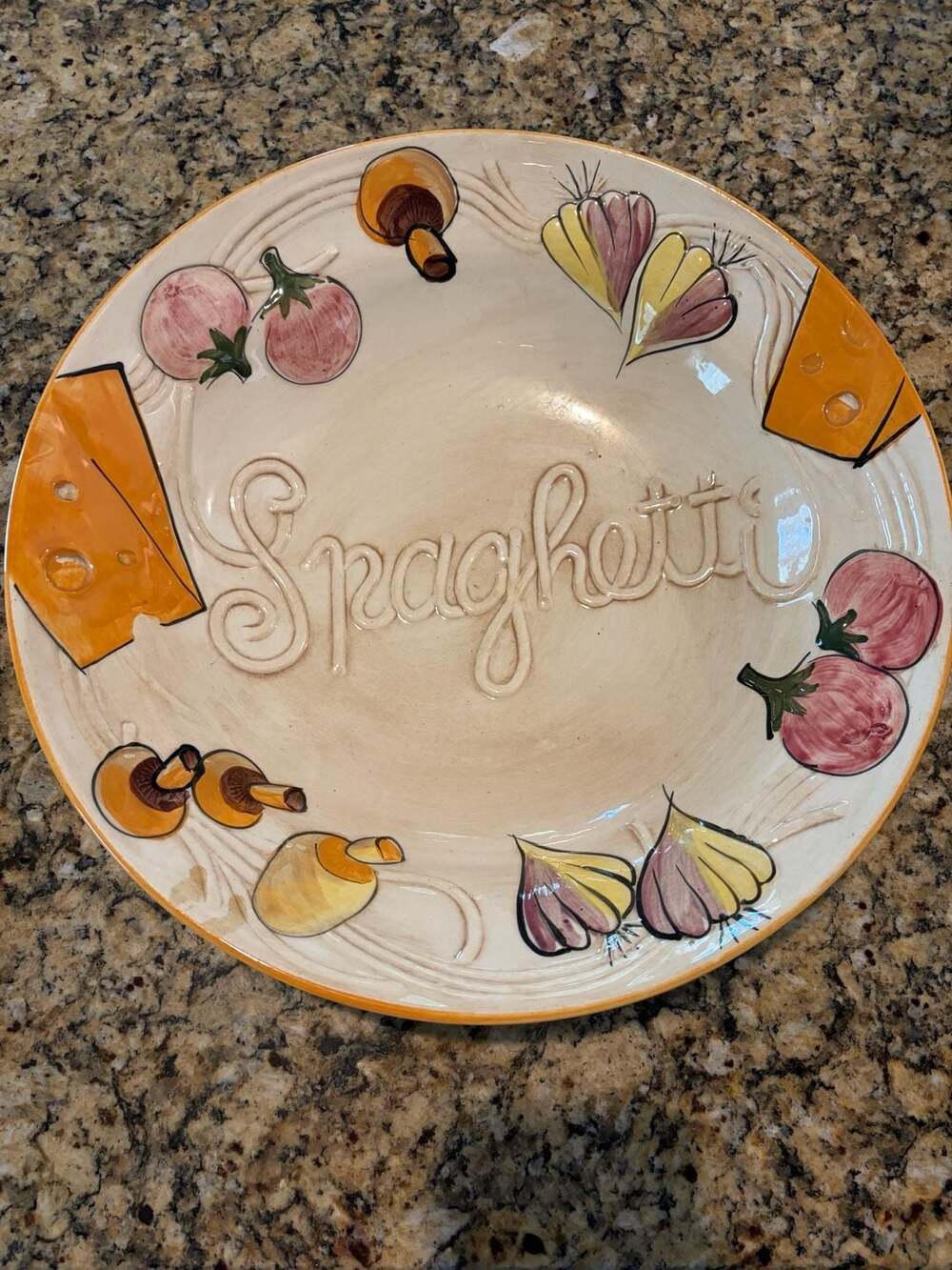 Vintage 1972 Los Angeles Potteries 510 Large Spaghetti Serving Bowl